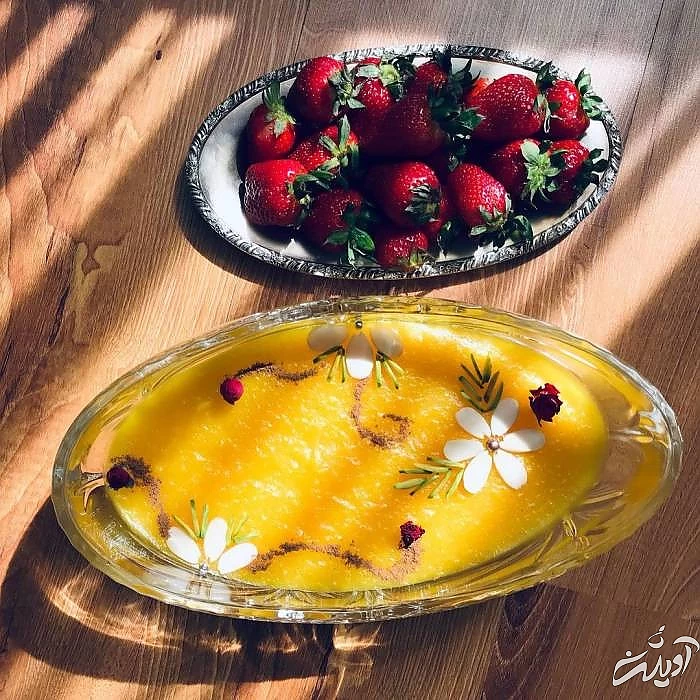 تزیین شله زرد ساده و راحت تزیین شله زرد ساده